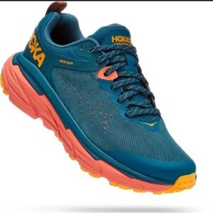 Like new HOKA Challenger ATR 6 blue and coral